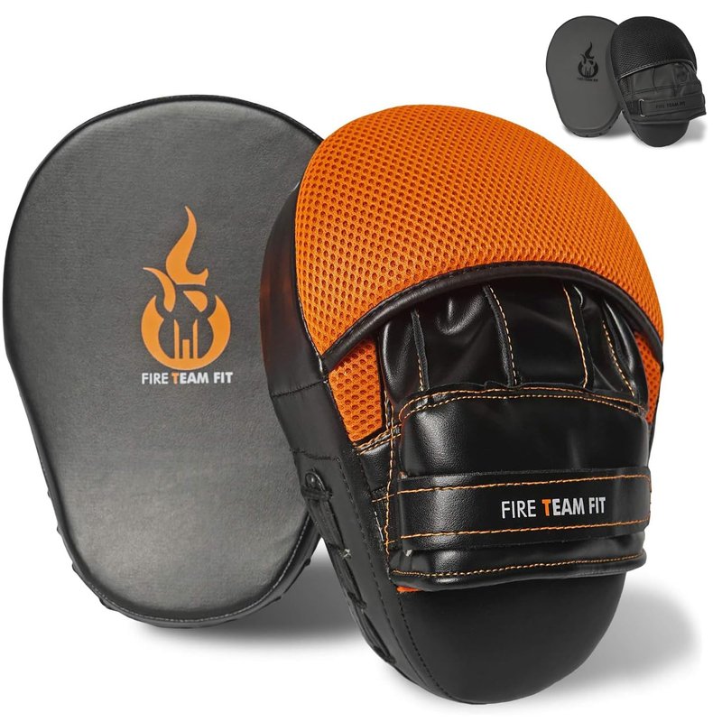Fire Team Fit Focus Mitts (Black-Orange)