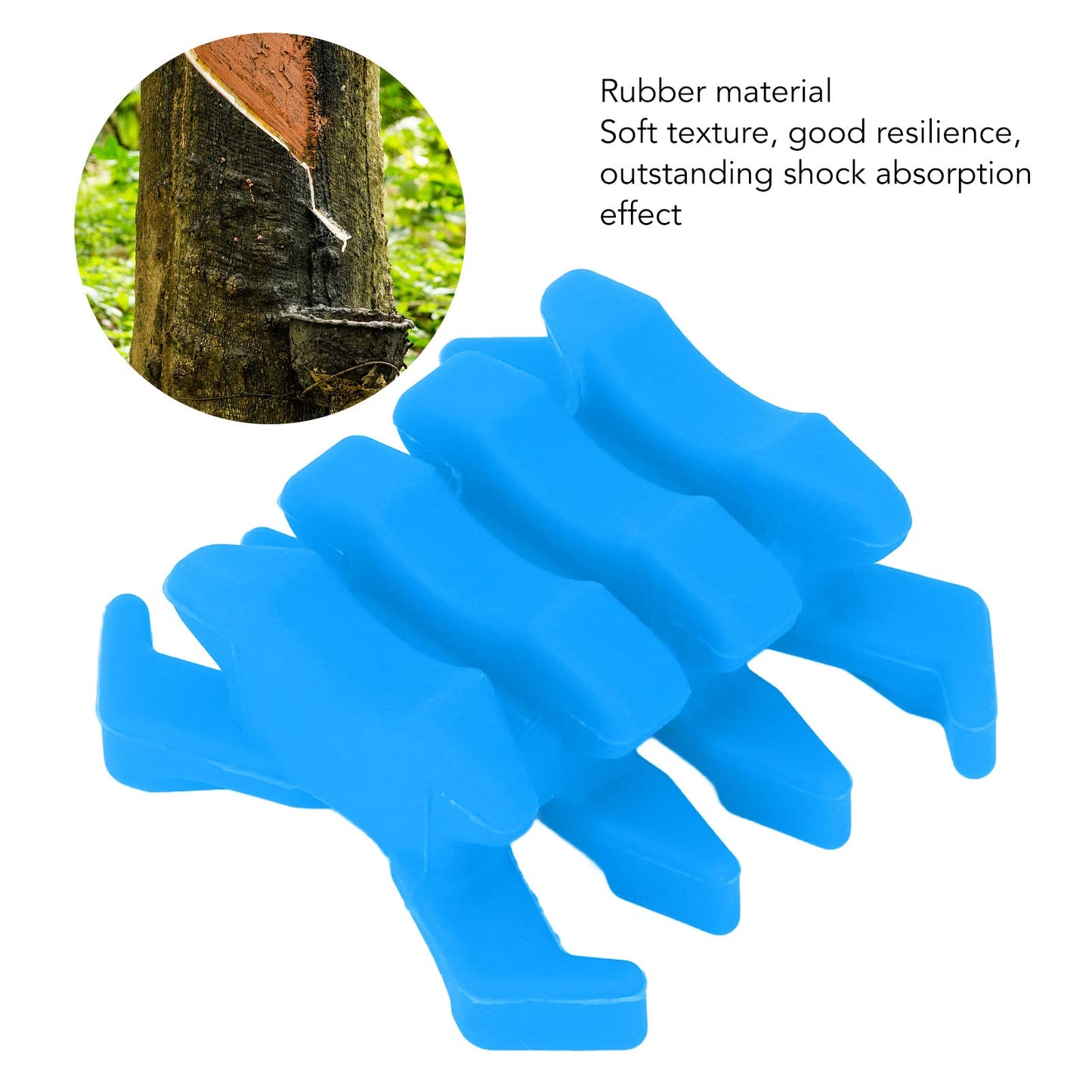 Zunate Archery Bow Dampener, Split Vibration Stabilizer Dampeners, Split Damping Rubber Archery Bow for Target Outdoor (Blue)