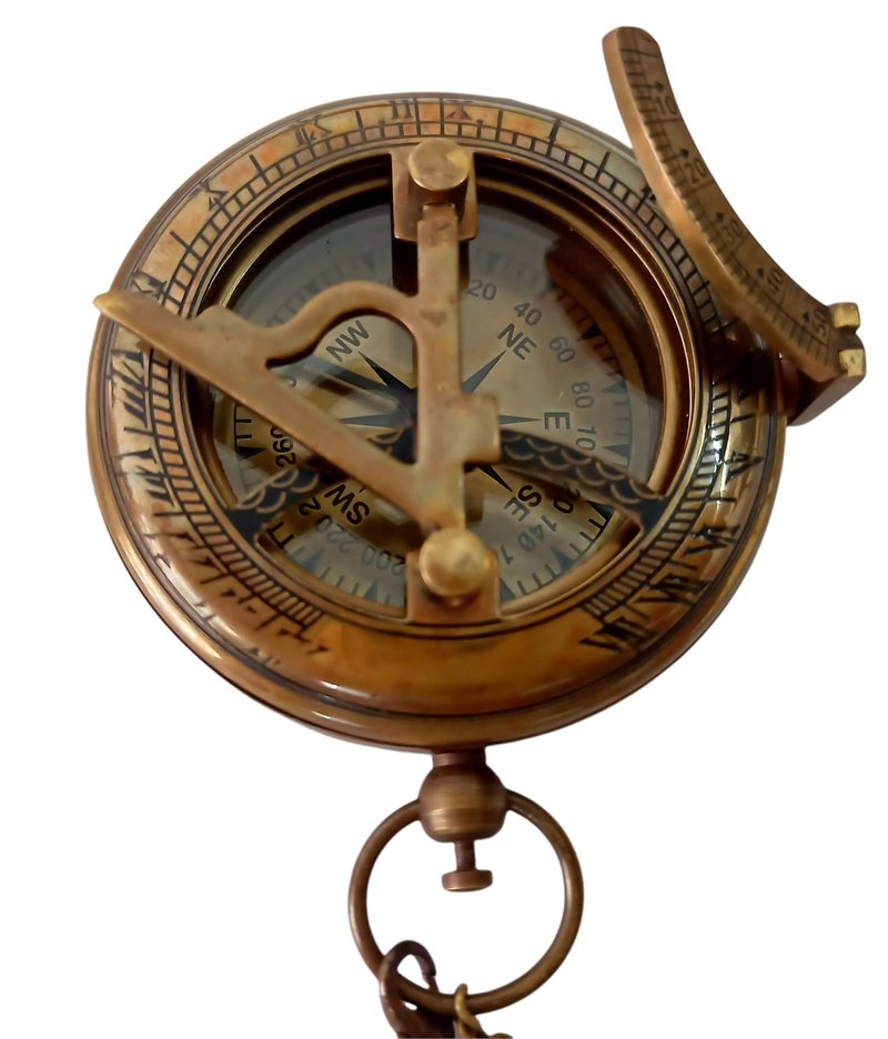 to My Son Compass Personalized Sundial Compass with Leather Case/Gift for Son/to My Son Gifts/Mom to Son Gift/Dad to Son/Grandson Gift, Directional Magnetic Sundial Compass