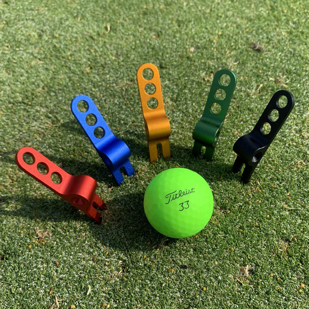 ONESHOTGOLF Aluminum Divot Pivot Tool, Replicant Style (Blue)