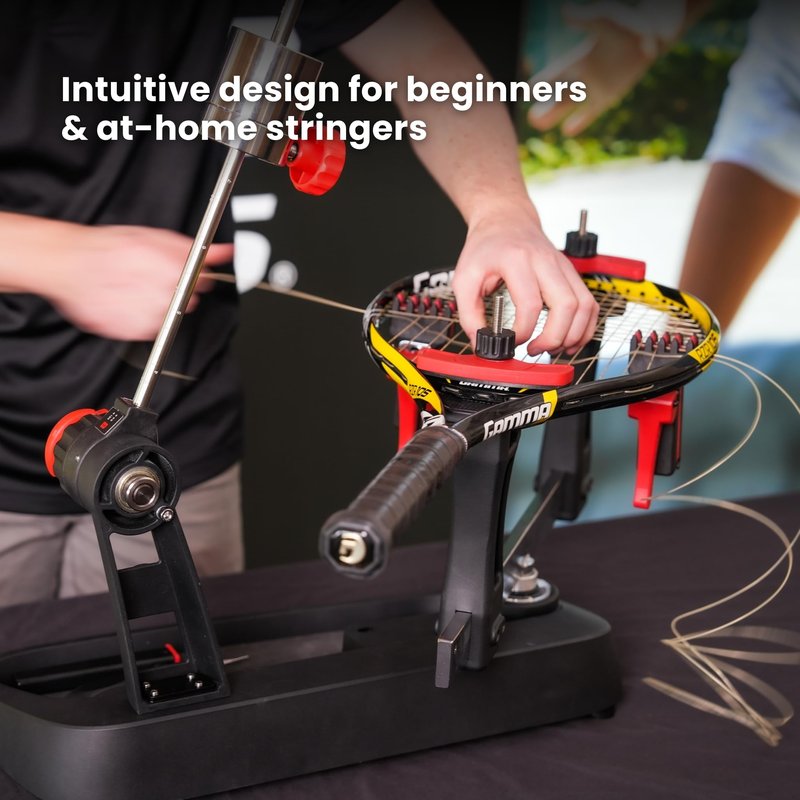Gamma Momentum Drop Weight 2 Stringing Machine – Intuitive 2 Point Mounting System - Professional-Grade Tennis Racquet Stringer with Advanced Features for Precision, Easy-to-Use, Ideal for Home Use