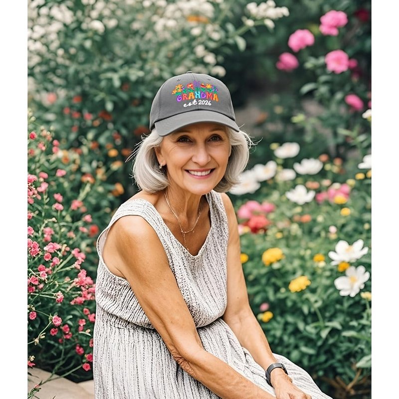 New Grandma Gifts First Time 2026, Grandma Hats for Women, Unique Mothers Day Christmas Birthday Gifts for Grandmas from Grandkids Granddaughter Grandson, Adjustable Embroidered Grandmas Baseball Cap