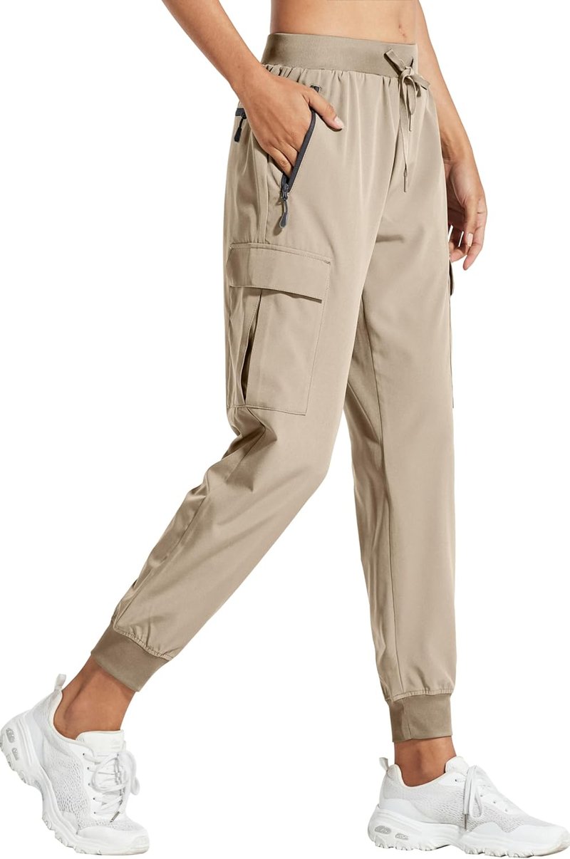 Libin Women's Cargo Joggers - Lightweight Quick-Dry Hiking Pants for Travel & Casual Wear