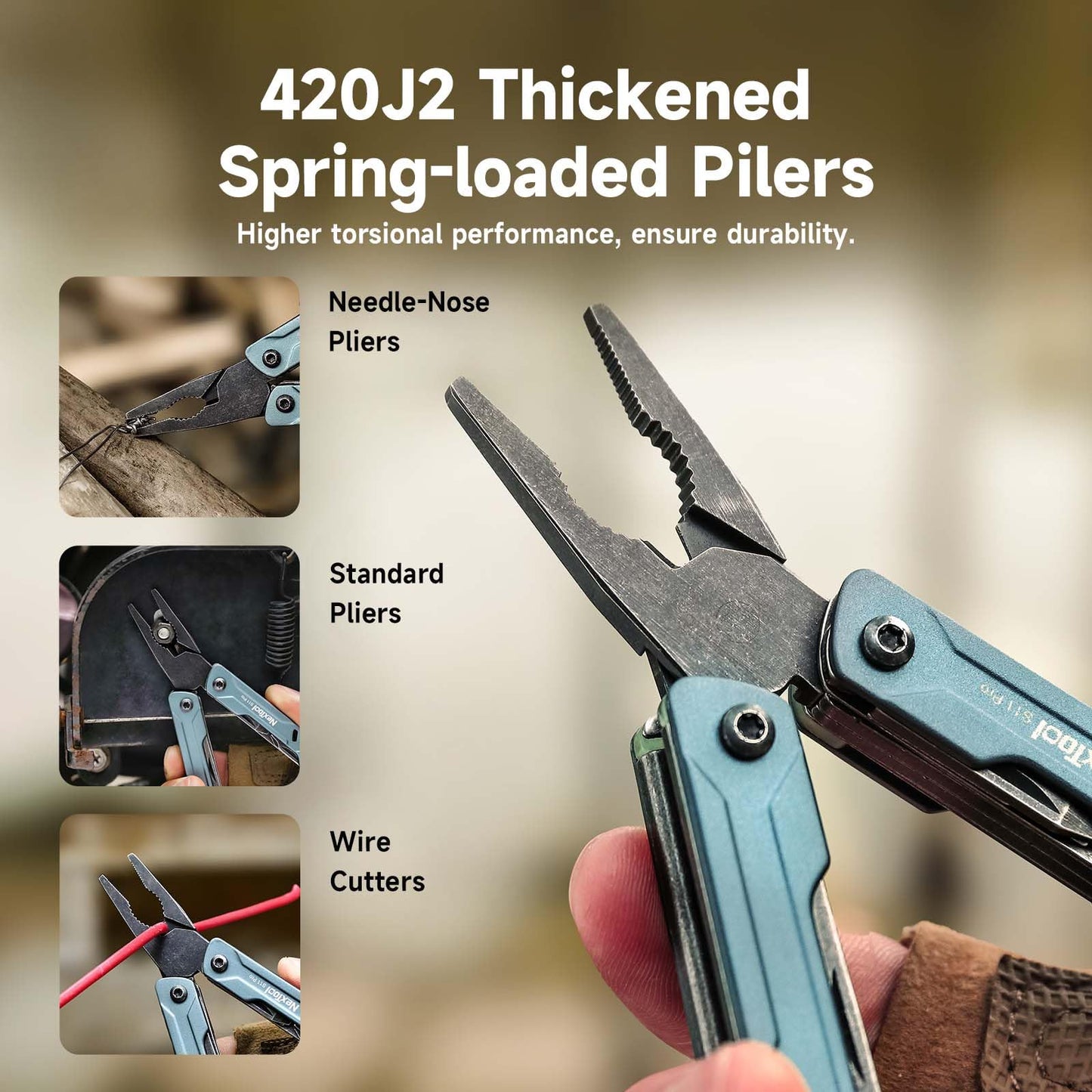 NexTool Mini Sailor S11 Pro Keychain Multitool - Compact 12-in-1 EDC Multi Tool with Upgraded Materials, Lightweight Pocket Tool for Camping, Hiking, DIY & Gifts