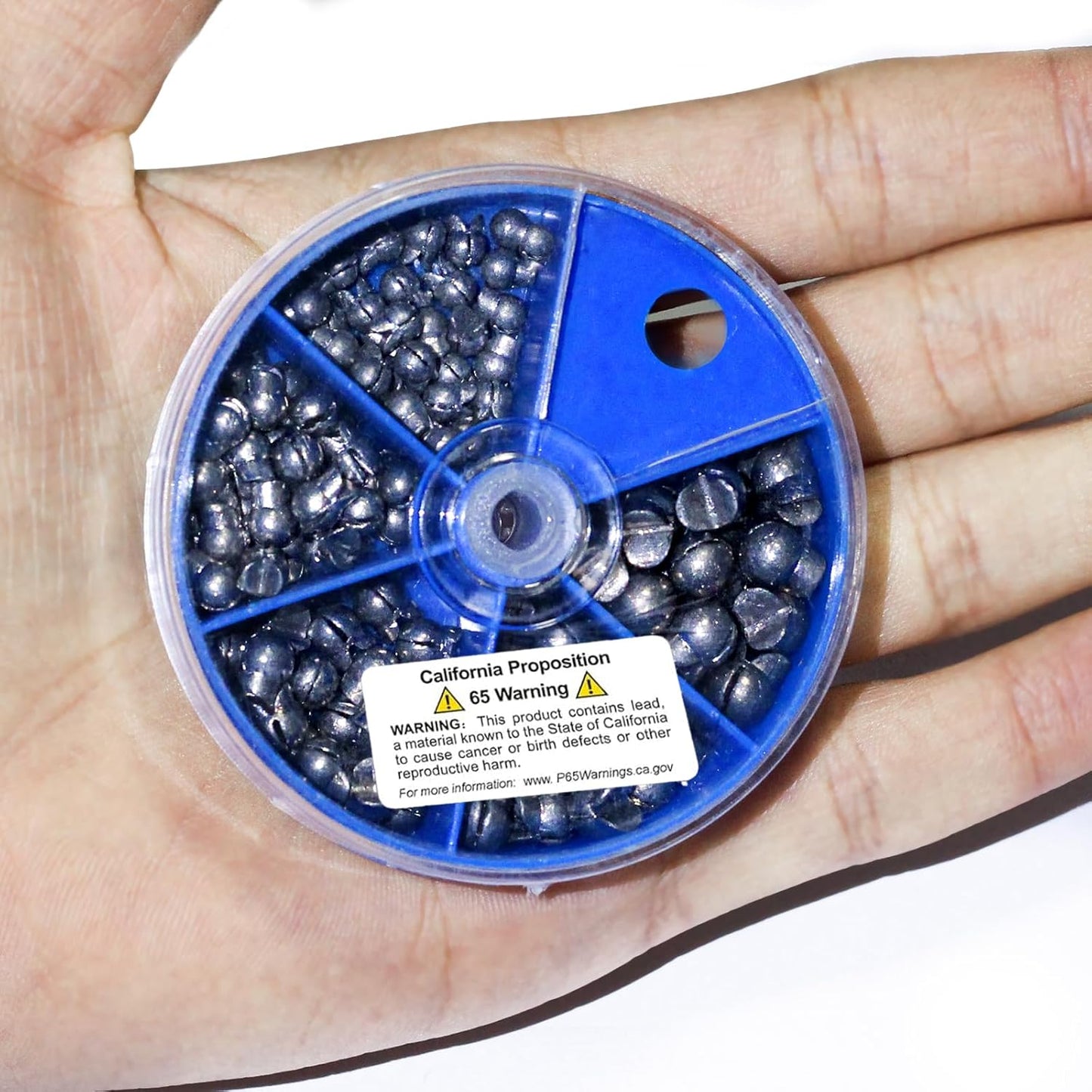 Fishing Weights Sinkers Kit - 230pcs Split Shot Round Weights | 5 Sizes for Freshwater & Saltwater