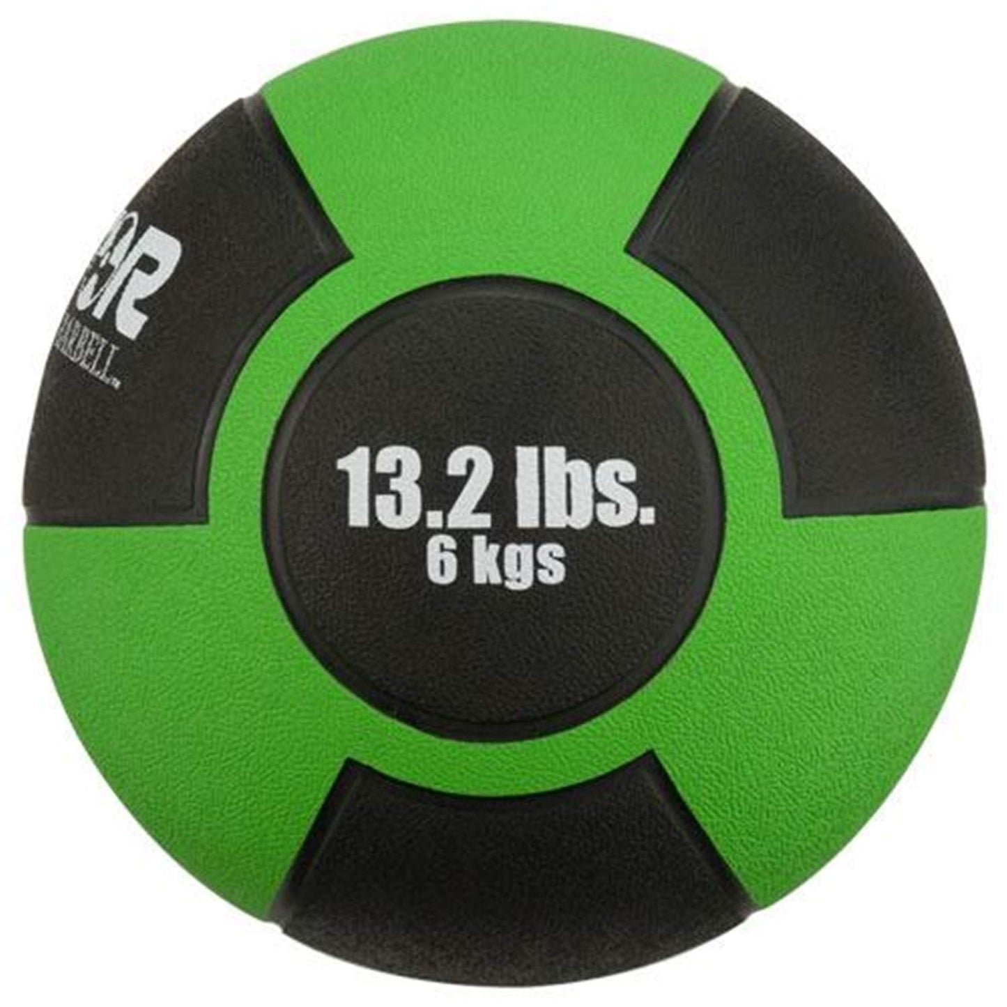 Rubber Medicine Ball - 13.2 lb. - Green
