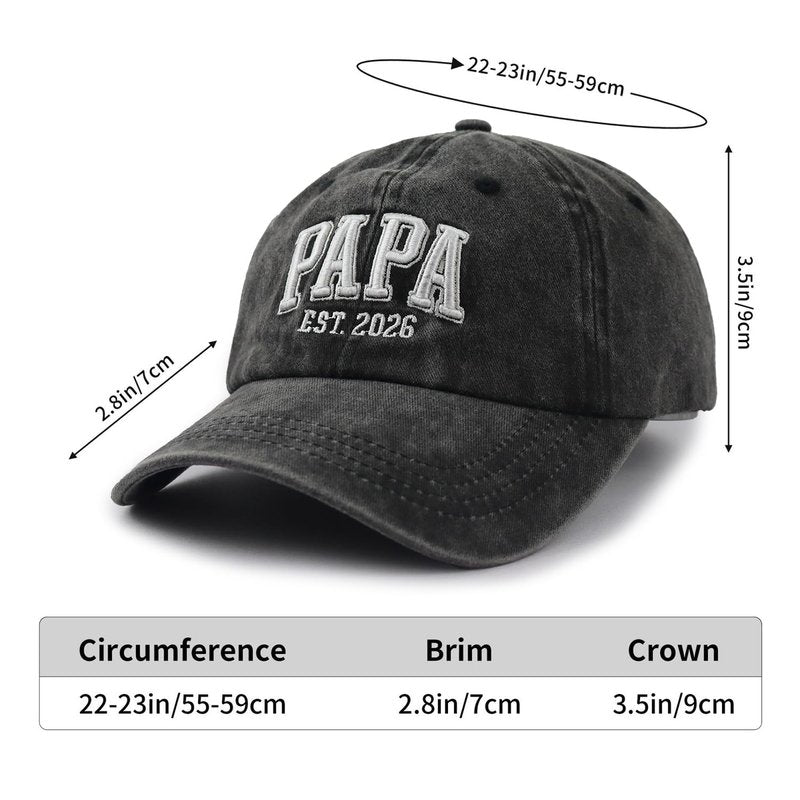 Mama and Papa Hat for Women Men, 2026 New Mom and Dad Baseball Cap, Mothers Fathers Day Pregnancy Christmas Birthday Gifts for Mr Mrs Couples Parents