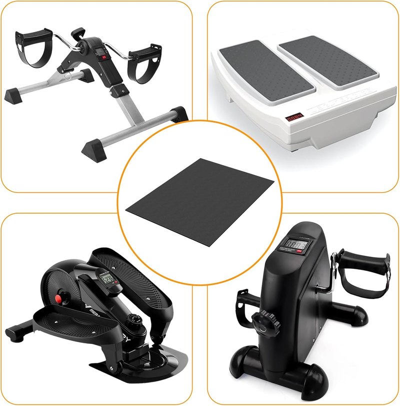 Non-Slip Elliptical Exercise Mat - Ideal for Under Desk Use | Durable & Comfortable Design for Seniors
