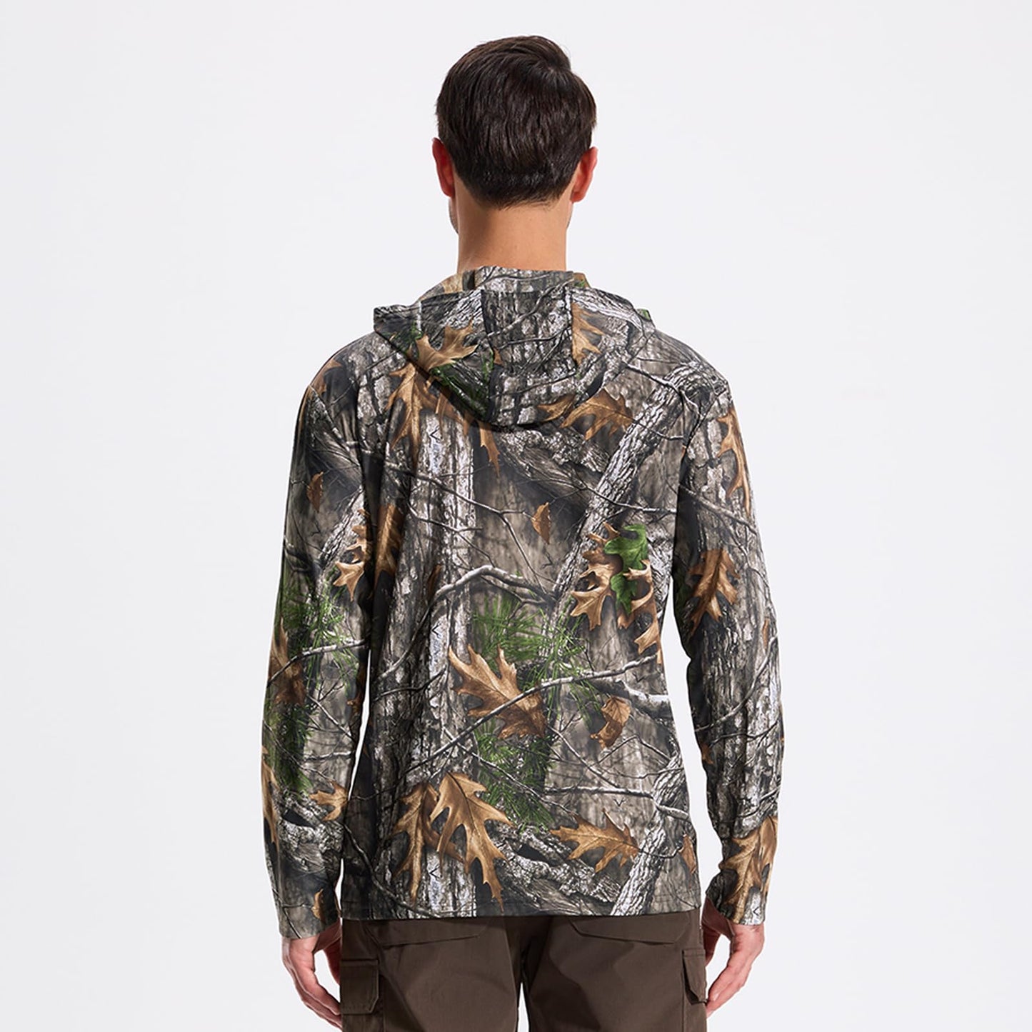 LOOGU Men’s Hunting Camo Shirt Lightweight, Camouflage Shirts for Men Long Sleeve Shirt for Fishing Hiking Camping