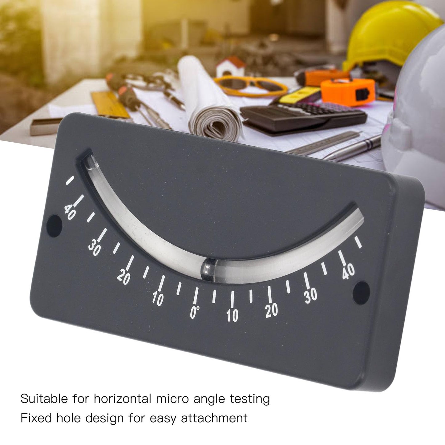 Aramox Tube Clinometer, Bike Inclinometer, Angle Inclinometer ‑40 to 40 Degree Inclinometer for Horizontal Micro Angle Measuring, Handlebar Slope Meter for