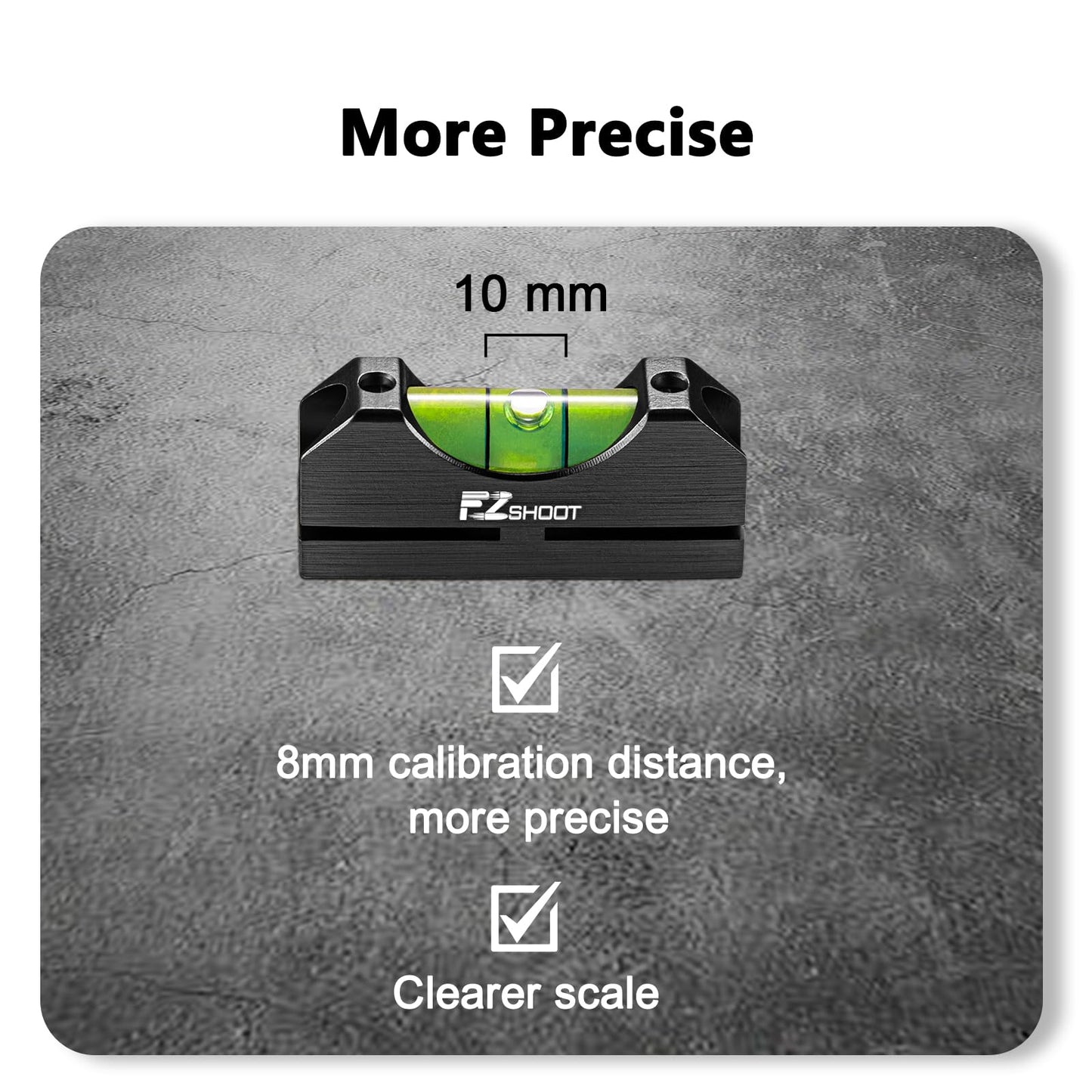 EZshoot Scope Leveling Kit with High-precision Bubble Leveling System Magnetic Universal Scope Mounting Kit Compact Storage Case for Equipment and Maintenance Black