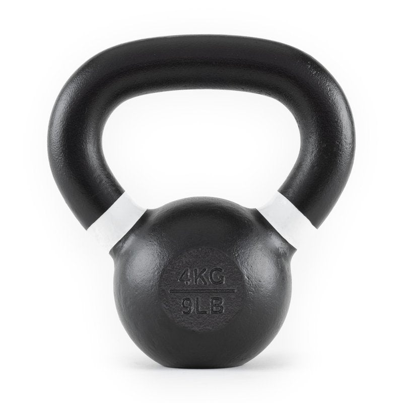 Rage Fitness 4 kg/8.8 lbs Kettlebells, Single-cast Iron, No-welded Joints, Wide Handle, Strength Training Kettlebells, Cast Iron Kettlebell Set, Powder Coated Kettlebell Weights For Maximum Durability, Men & Women