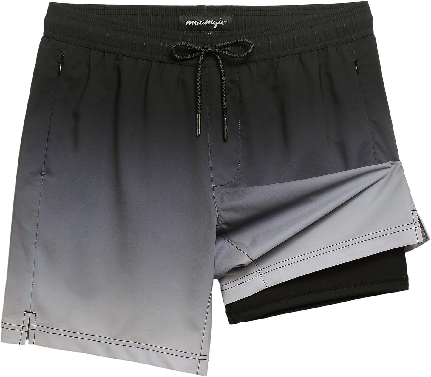 Men's 2-in-1 Swim Trunks - 7-Inch Board Shorts with Quick-Dry Fabric | Stylish Swim Suits