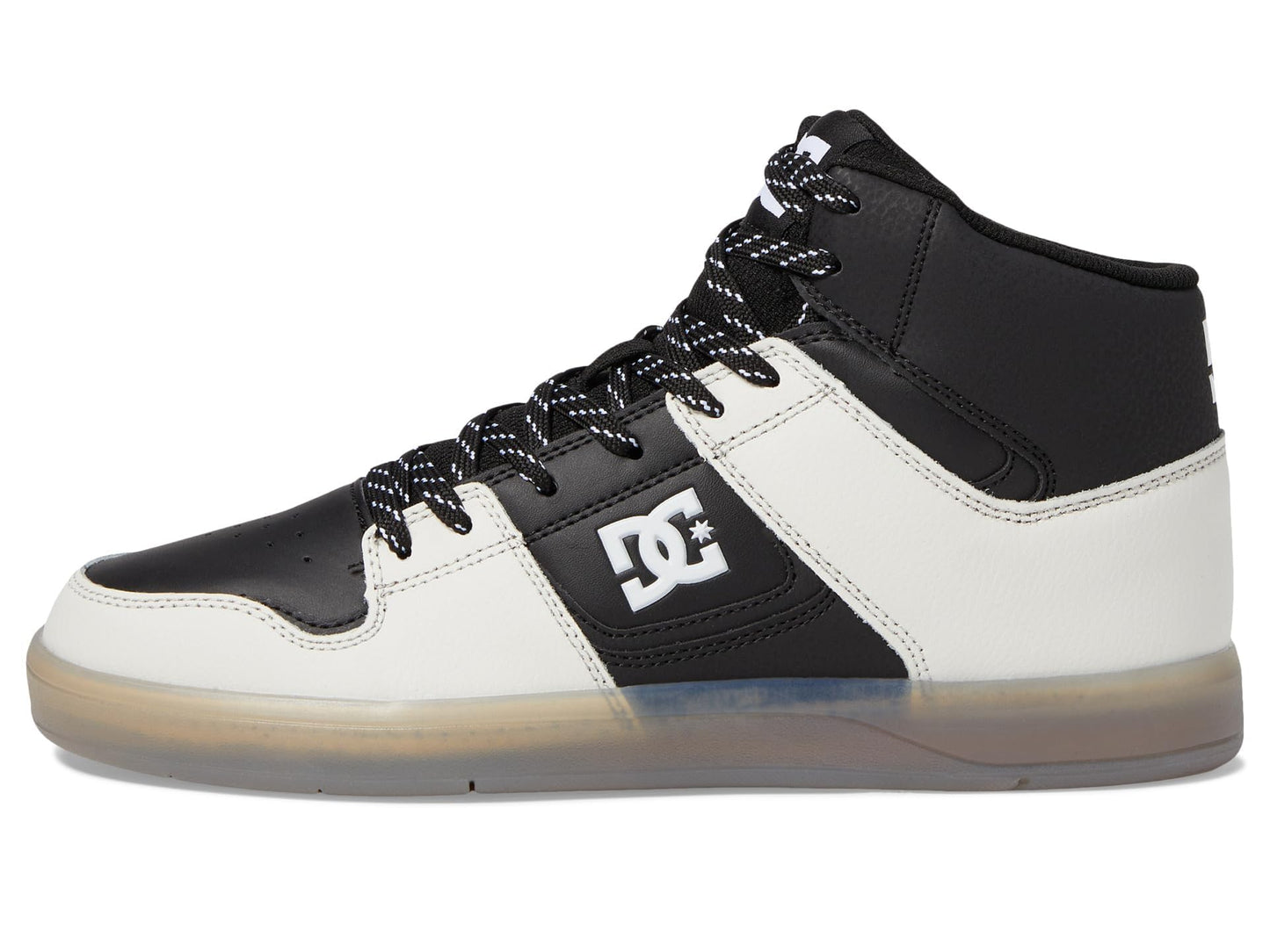 DC Cure Casual High-Top Skate Shoes Sneakers Black/Cream 9.5 D (M)