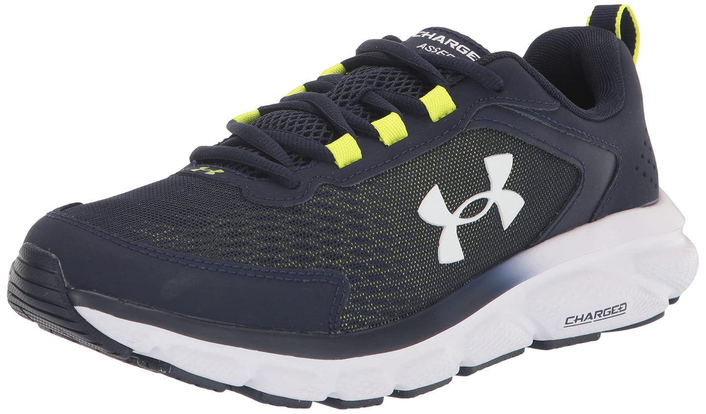 Under Armour Men's Charged Assert 9, (404) Midnight Navy/Yellow Ray/White, 10