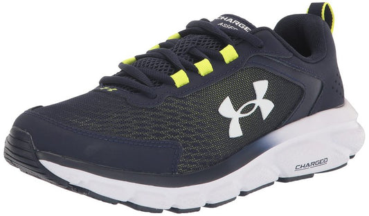 Under Armour Men's Charged Assert 9, (404) Midnight Navy/Yellow Ray/White, 15