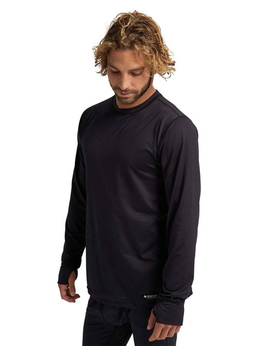 Burton Mens Midweight Crew, True Black New, Small