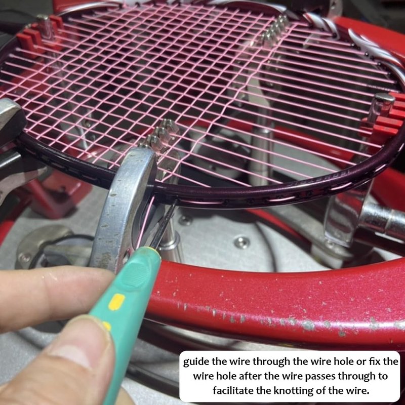 Qkansiw Tennis Stringing Machine Awl - Hard Chrome Plated Steel | Racket Hole Guide & String Straightener Tool for Tennis Badminton Squash