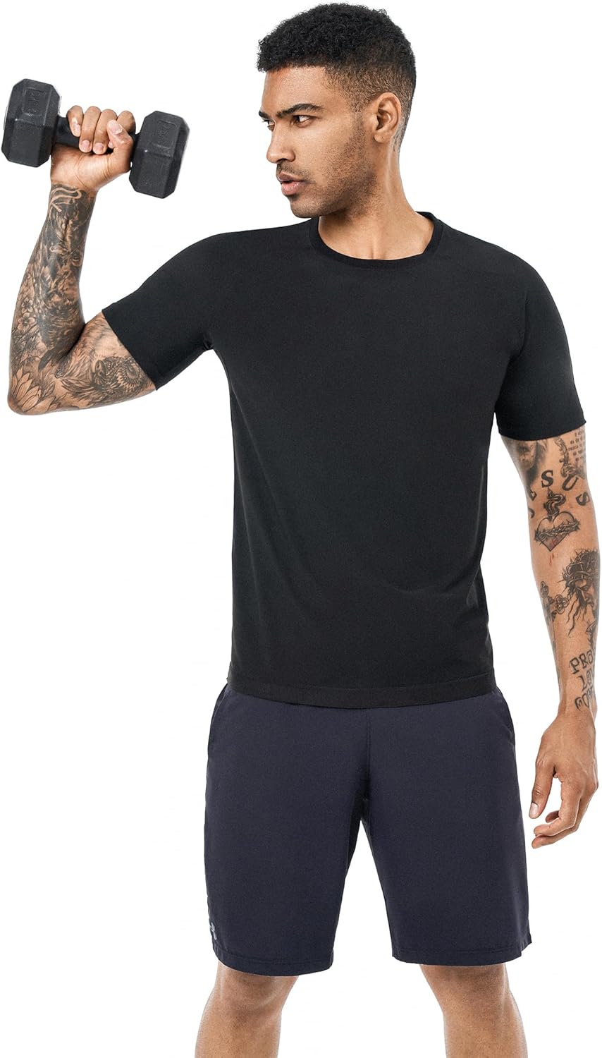 Men's Sauna Sweat Suit - Compression Vest for Enhanced Workouts | Short Sleeve Gym Shirt