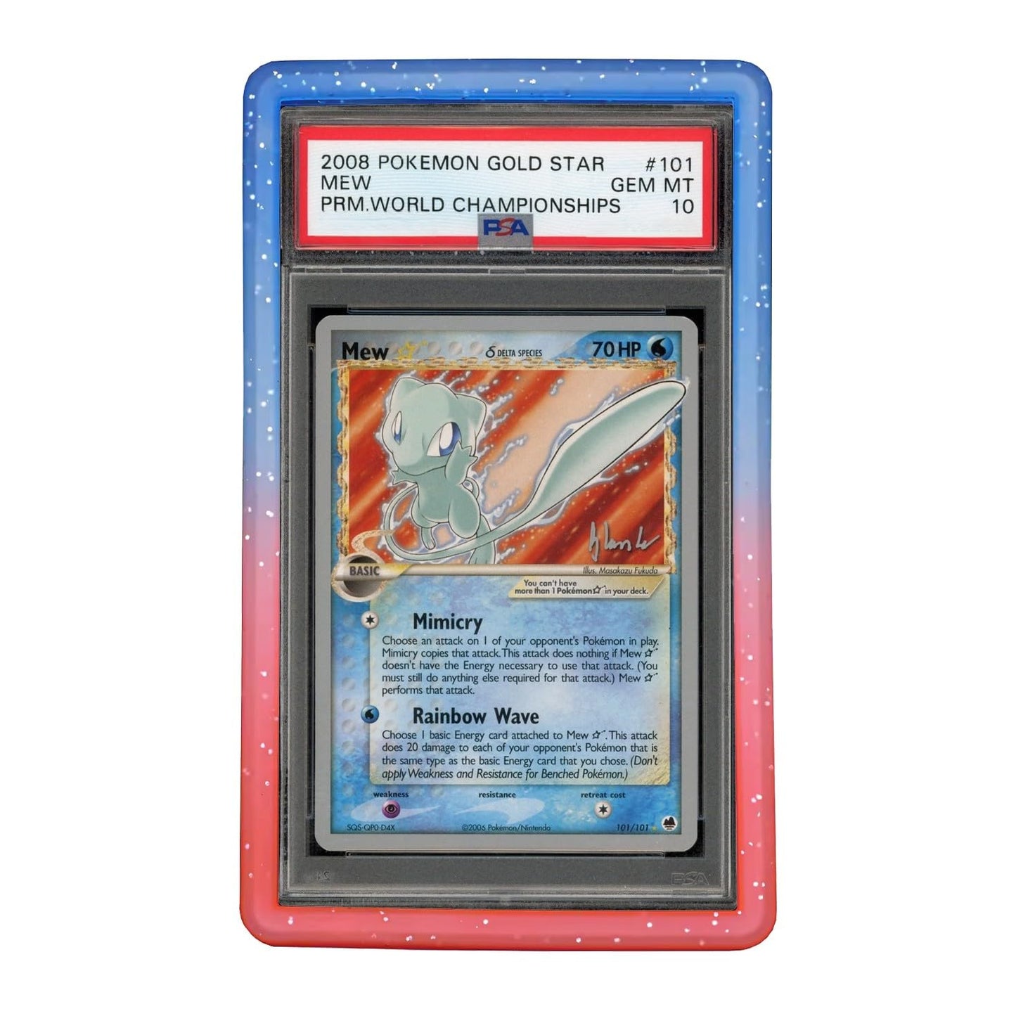 Premium TPU Bumper Guard for Graded Cards | PSA Only | Gradient Edge Protector | Limited Edition | 30+ Variants | 1x Fire & Ice