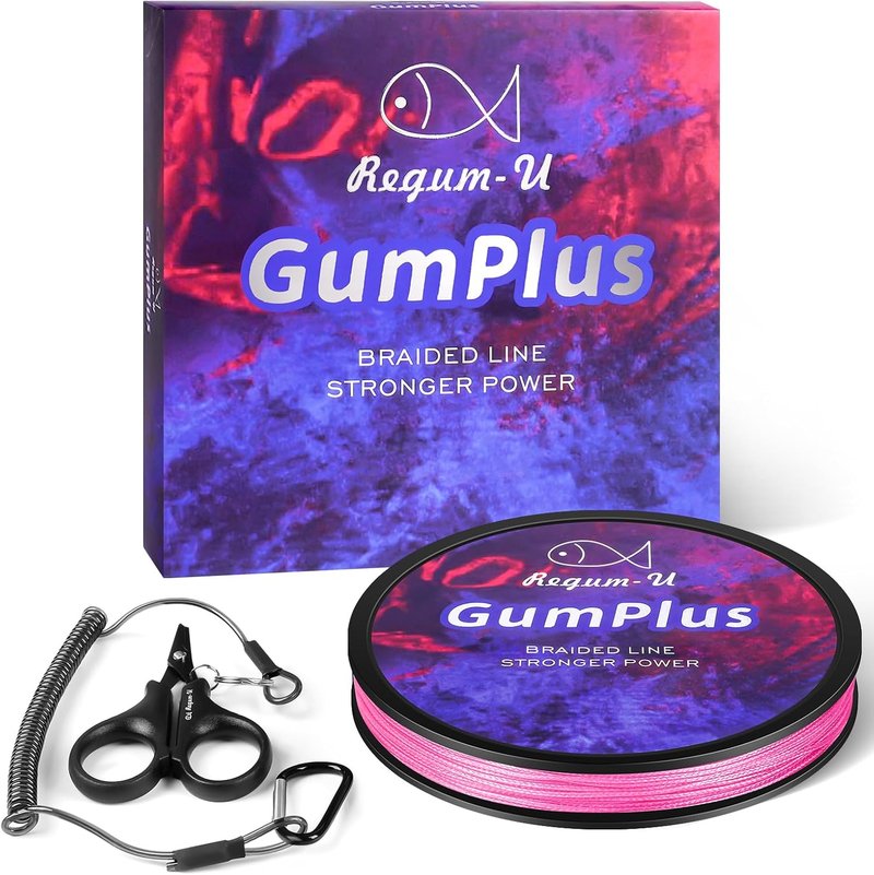 GumMAX Braided Fishing Line - 8X Abrasion Resistant, Zero Stretch | 5-100LB, 545/1093/1640 Yards