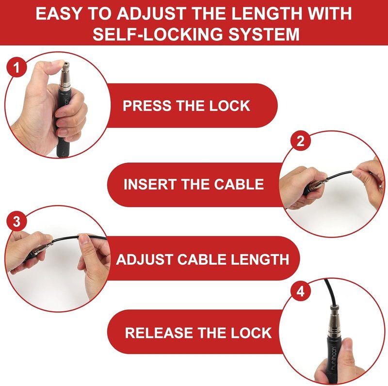 Weighted Jump Rope - Speed Fitness Training Tool with Secure Lock Mechanism | 360° Smooth Swivel, Non-Slip Handles