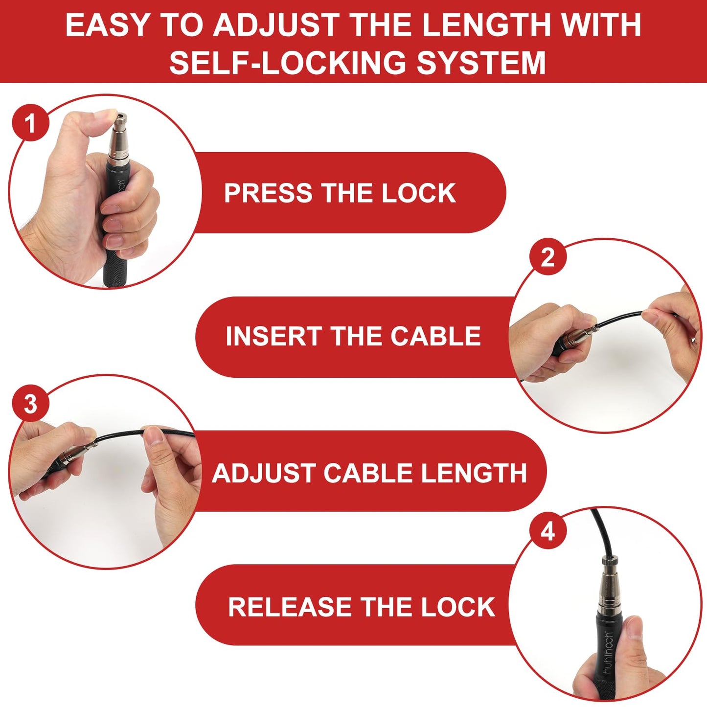 Huhloch Speed Jump Rope for Men Women Adults, Workout Fitness Boxing Jumping Ropes with Smooth Rotate Double Bearing Balls, Double Under Skipping Rope with 2 Pcs Tangle-free Cable to Replacement