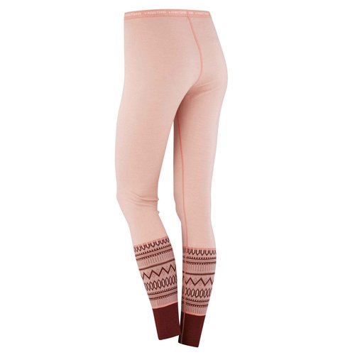 Kari Traa Women's Lokke Base Layer Bottoms - Wool Thermal Pants, Pale, X-Large