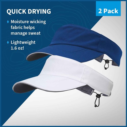 TrailHeads Sun Visor Hat for Women - Recycled Running Visors for Women - Tennis, Golf, Softball, Summer - Women's Visors