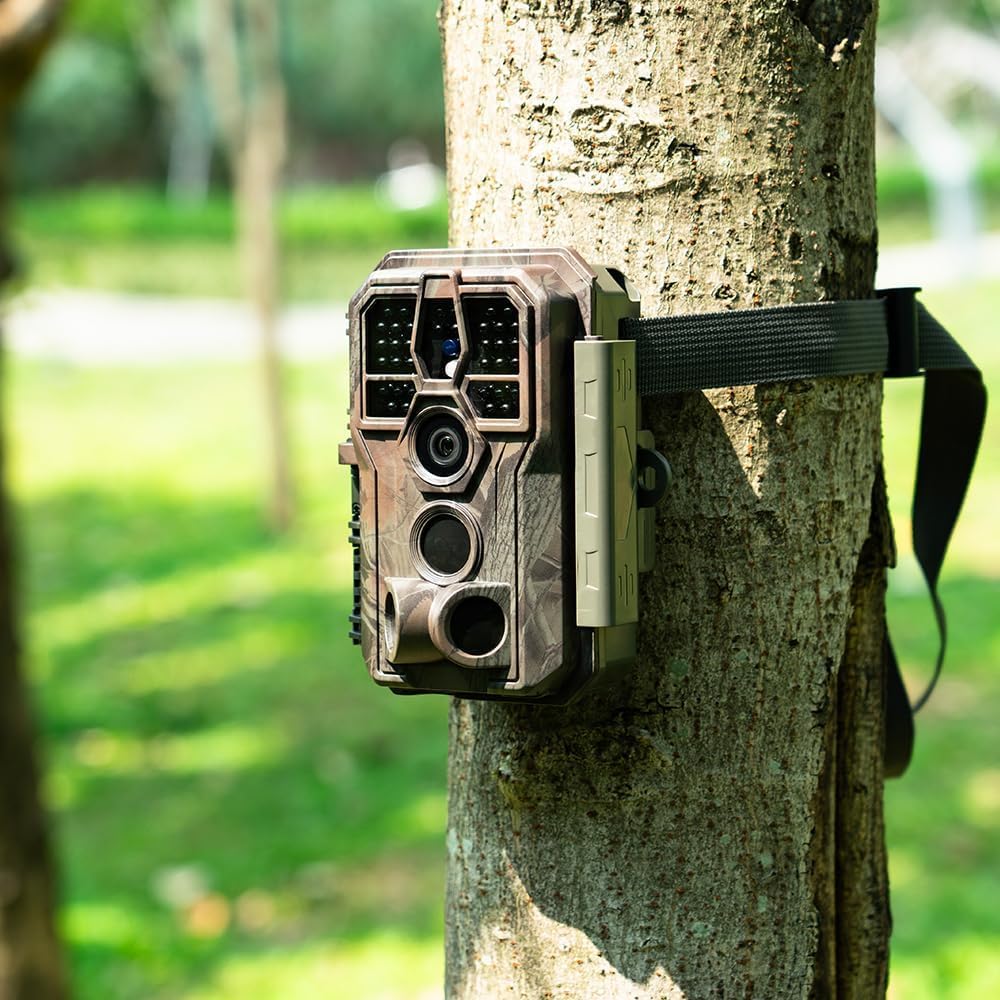 GardePro A5 Trail Camera - 48MP Photos & 1296P HD Video | 100ft No-Glow Night Vision, 0.1s Trigger