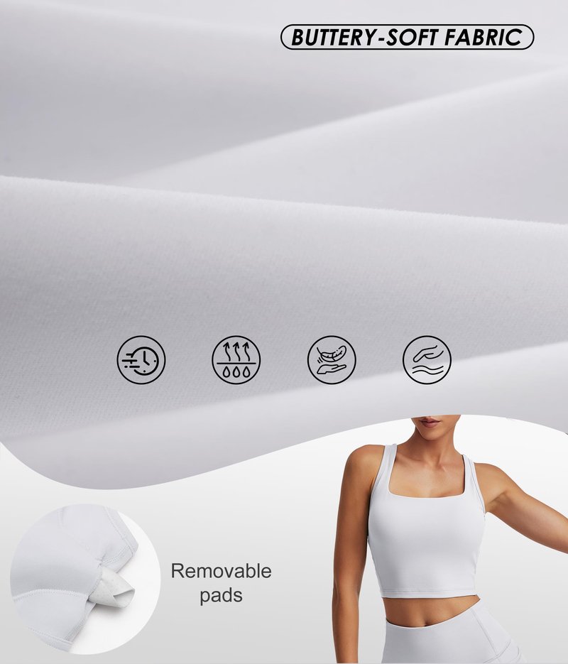kakola Racerback Sports Bras for Women Padded Double Lined Sports Bra for Workout Yoga Gym