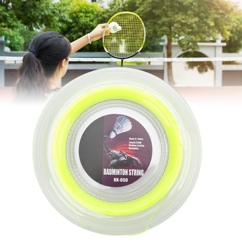 Badminton Racket String, 0.72mm 200m High Elastic Multifilament Fiber Badminton Racquets Line for Repairing