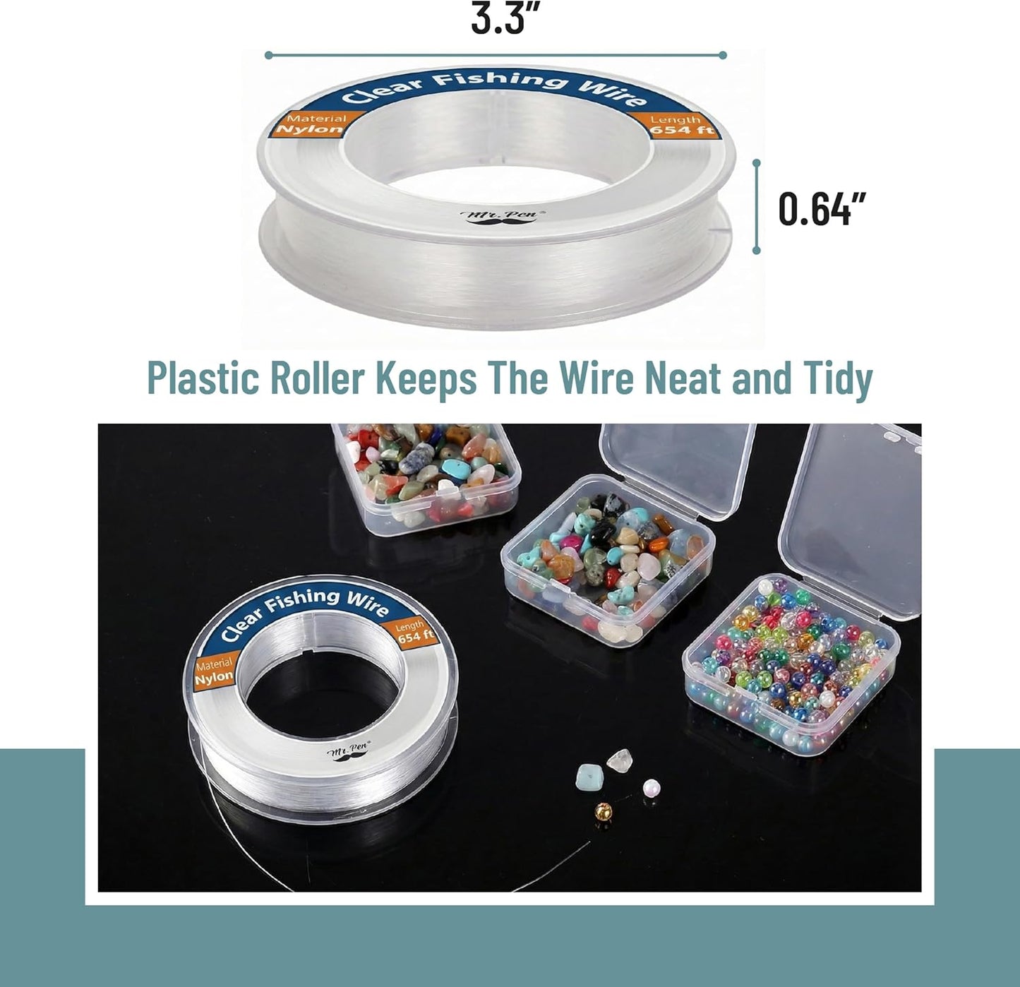 Nylon Fishing Line - 218 Yard Durable String for Hanging | Ideal for Outdoor Use