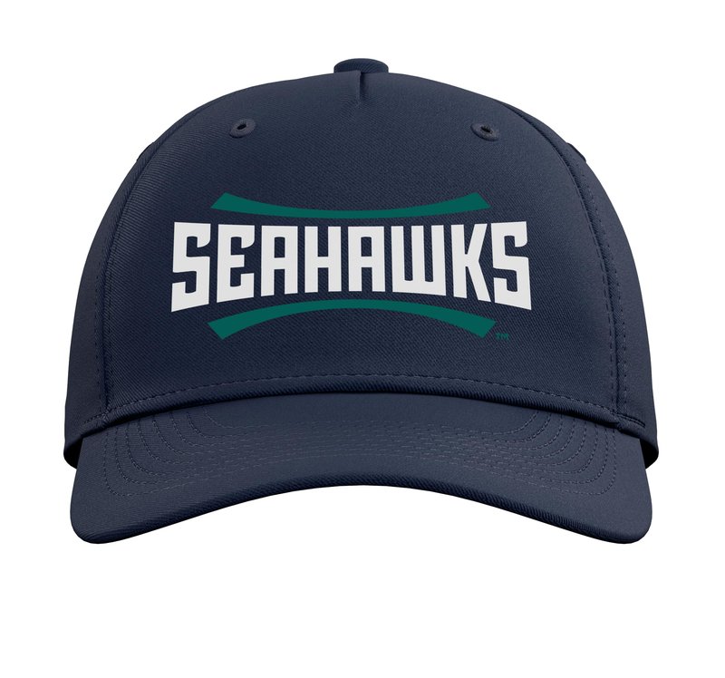 North Carolina Wilmington Seahawks | NCAA UNC | PPNCW038 Adjustable Printed Baseball Hat, Navy Blue