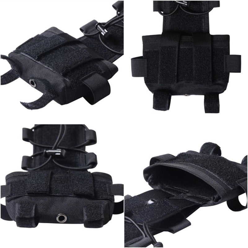 Tactical Helmet Battery Pouch Airsoft Helmet Counterweight Pouch Military Hunting Helmet Accessory (MC/CP Camo)