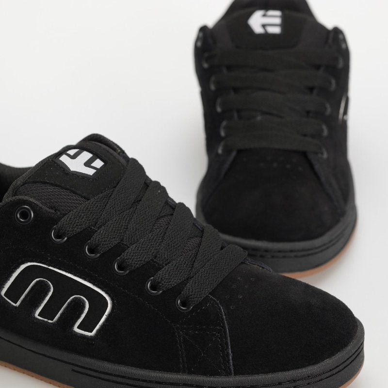Etnies Callicut – Heritage Skate Style, Puffy Look, 90's Chunky Vibe, Reinforced Cupsole, Cushioned Feel, Everyday Sneakers - Black/White - 9