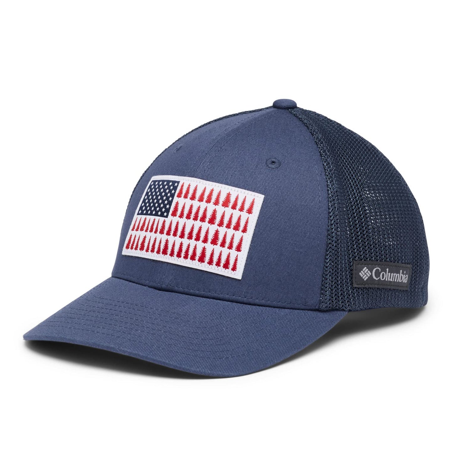 Columbia Unisex Tree Flag Mesh Ball Cap, Dark Mountain, S/M