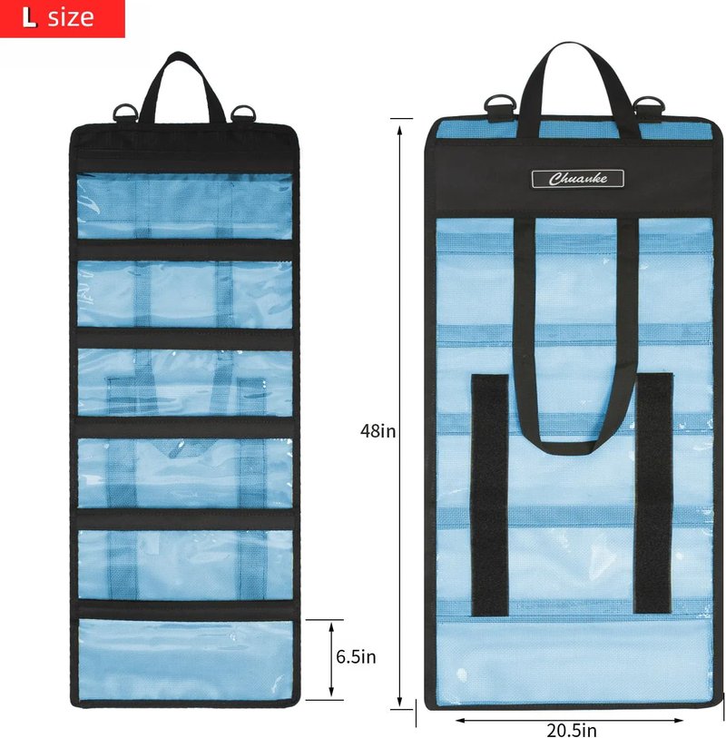 Fishing Lure Tackle Box - Durable 6 Pocket PVC Protective Cover | Ideal for Trolling