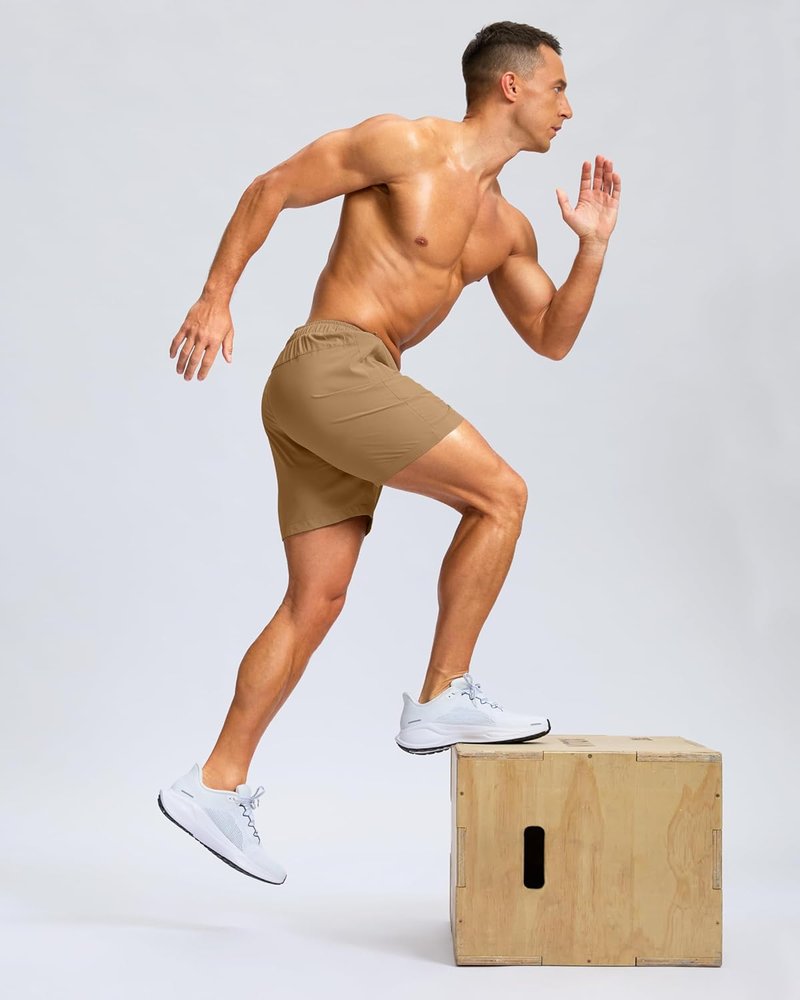 Men's Athletic Running Shorts - Quick Dry with Zipper Pockets | 7"/5"/9" Sizes for Gym & Outdoor Activities