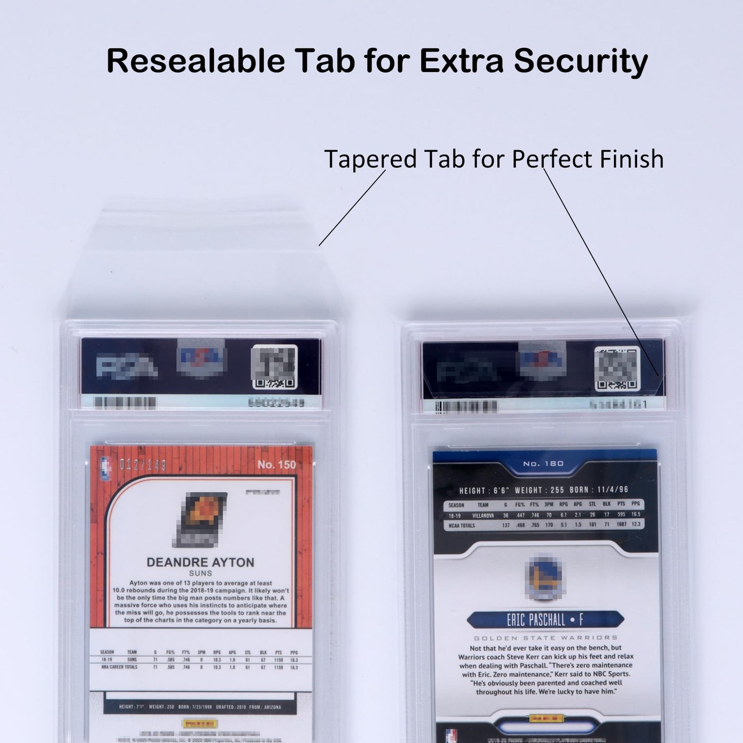 Rayvol Graded Card Sleeves for PSA Slabs, Also CSG, CGC, FGS, FCG, 300 PC