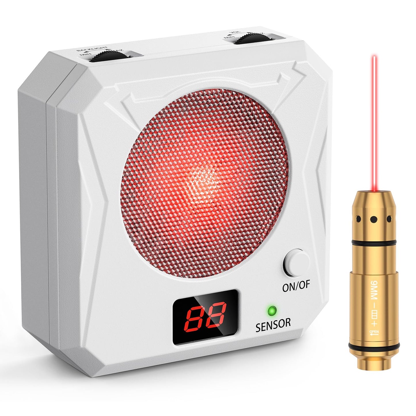 Vstranics Portable 9mm Laser Training Cartridge and Target Kit