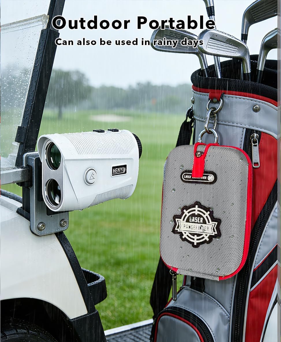 Golf Rangefinder with Slope - 1500 Yards Laser Range Finder for Accurate Golfing & Hunting | 7X Magnification, USB-C Rechargeable