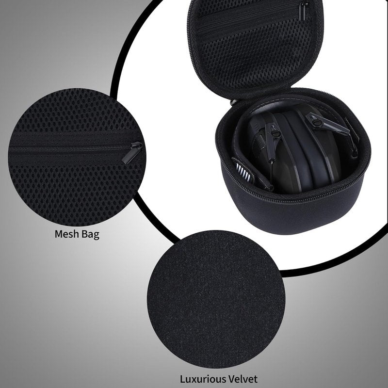 Walker’s Razor Slim Hearing Protection Earmuff Storage Case - Durable & Compact Design