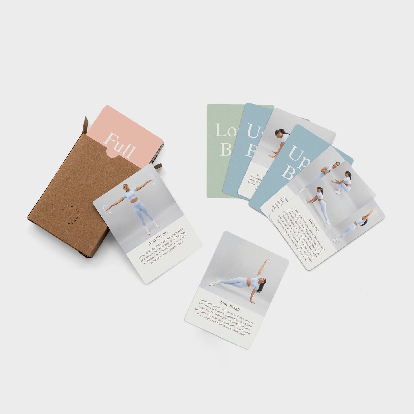 Calm Club | Exercise Cards | 52 Workout Cards & Exercise Equipment for Home Use | Fitness Accessories | Deck of Cards with 7 Home Gym & Self Care Routines | Motivational Gifts & Gym Gifts for Women