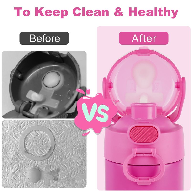 gocola Replacement Leak Stopper Compatible with Thermos Funtainer 16 Oz Stainless Steel Vacuum Insulated Bottle (6+6)