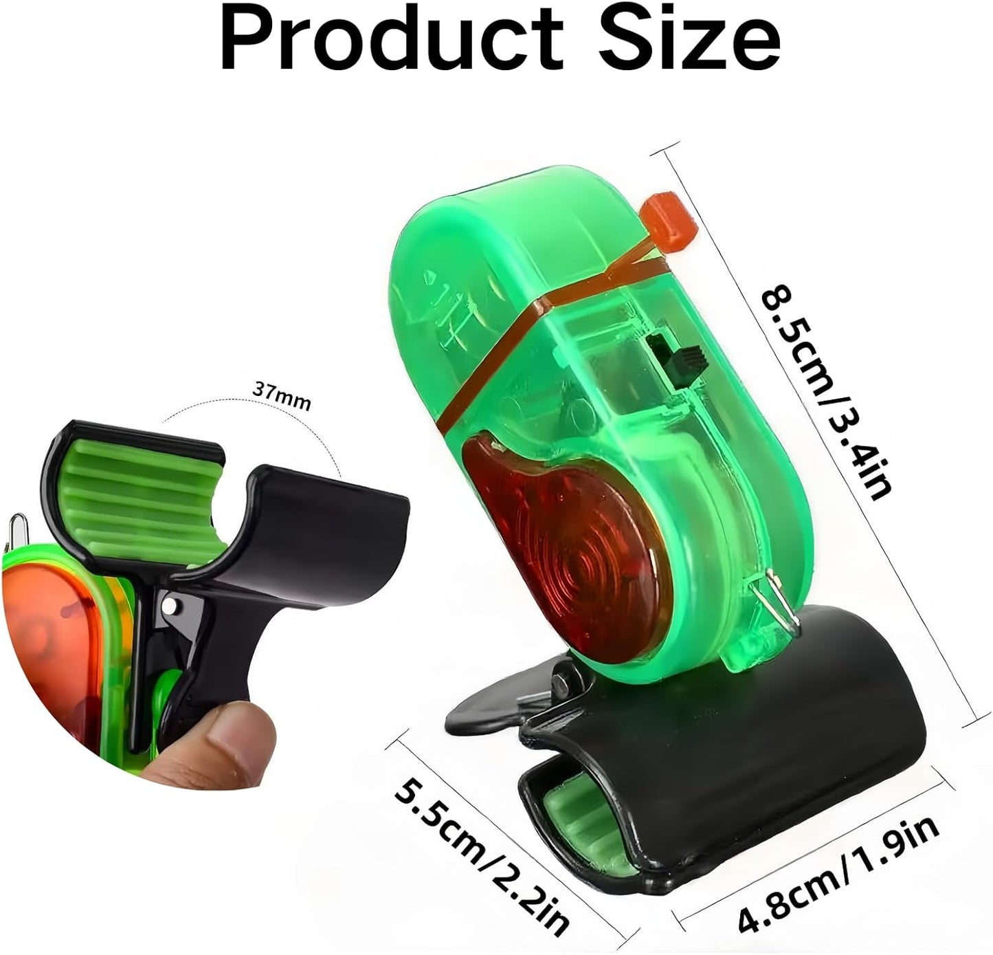Fishing Bite Alarm - 2-Piece Sensitive Electronic Alerts with LED Lights | Perfect for All Fishing Scenarios