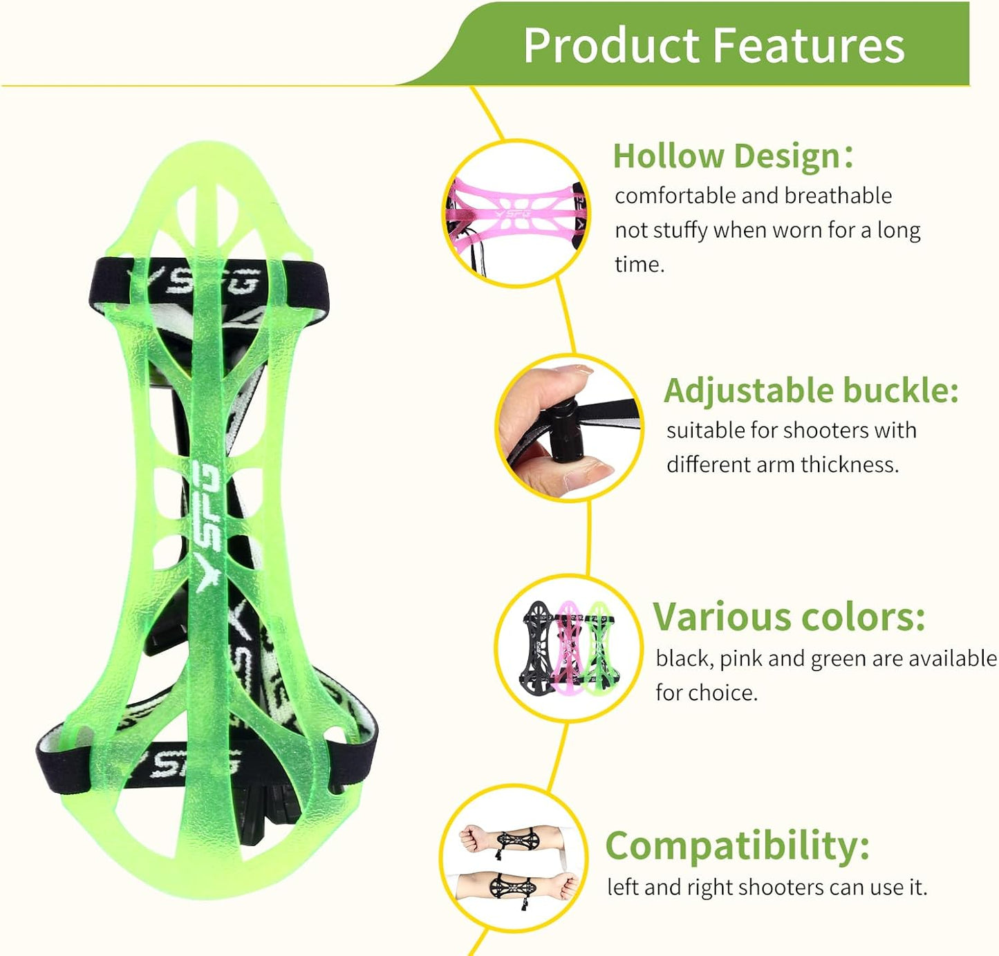 Archery Arm Guard Protector - Adjustable Forearm Armguard for Adults & Youth | Ideal for Competition Shooting & Hunting