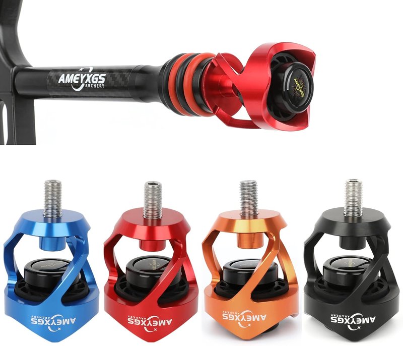 Archery Bow Stabilizer - Weight Balance Bar with Shock Absorber | Universal 5/16" Thread for Riser Counterweights