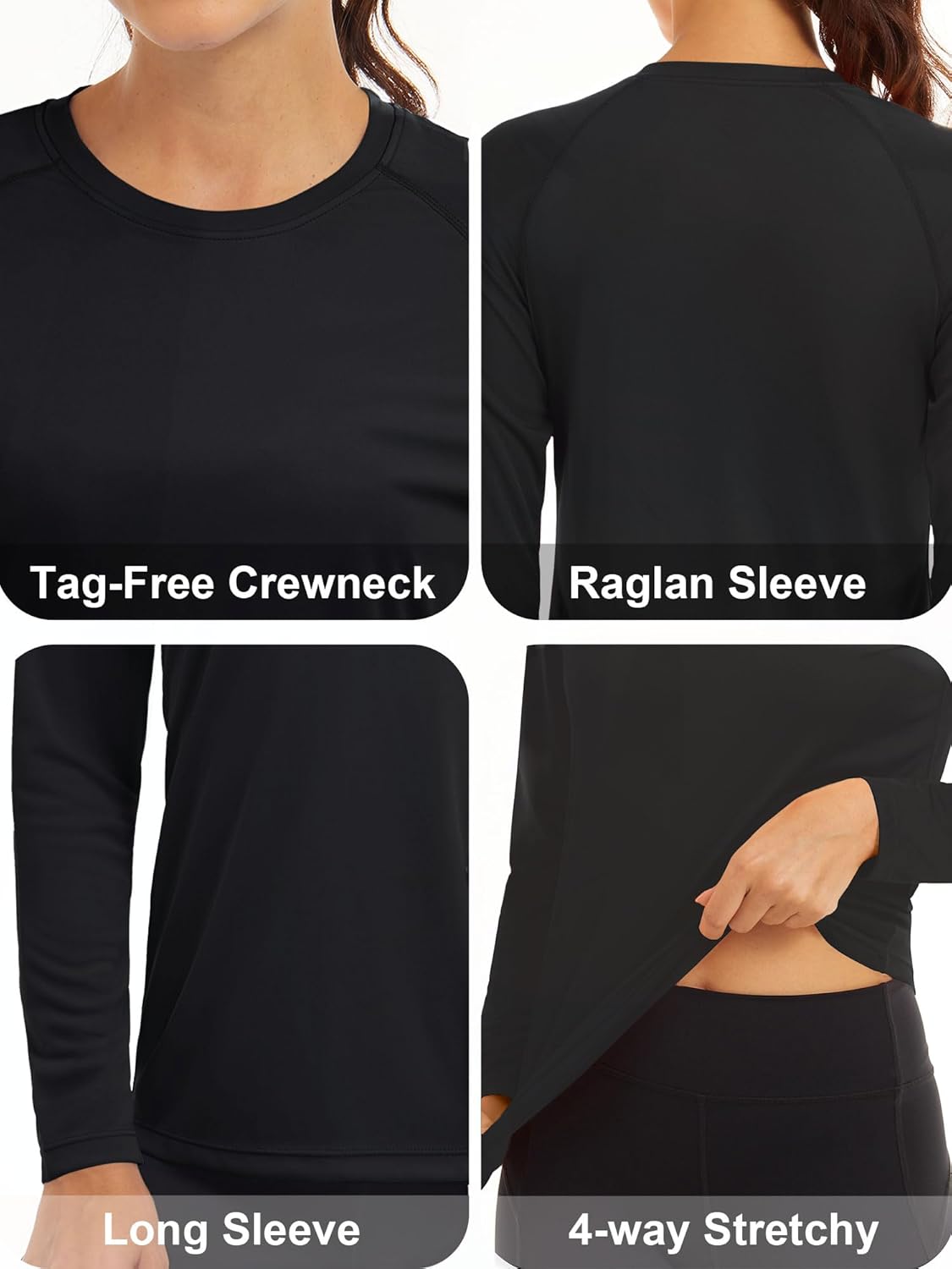 Women's Long Sleeve Sun Protection Shirts - UPF 50+ Hiking & Fishing Rash Guard | Lightweight & Quick-Dry