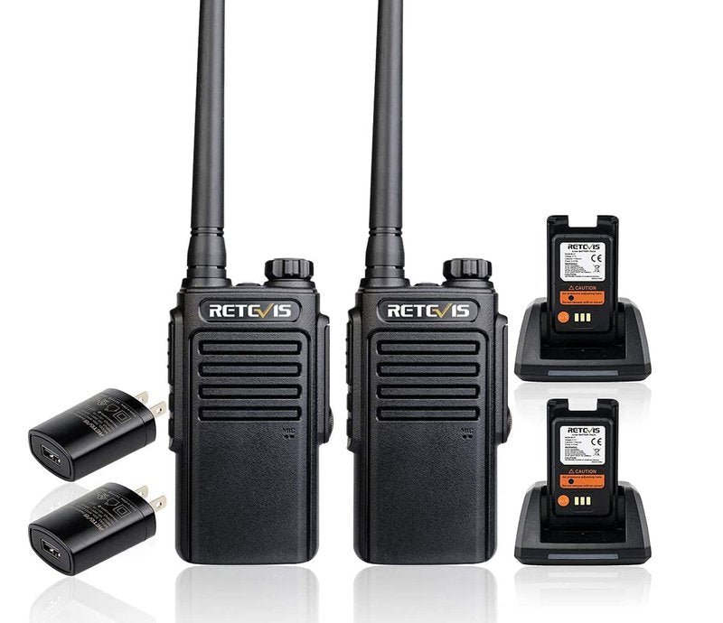 Retevis RT47 Waterproof Walkie Talkies Rechargeable,Portable Two Way Radios,Lightweight,Clear Loud,Long Range 2 Way Radios for Camping Hunting Outdoor Activities(Green,2 Pack)